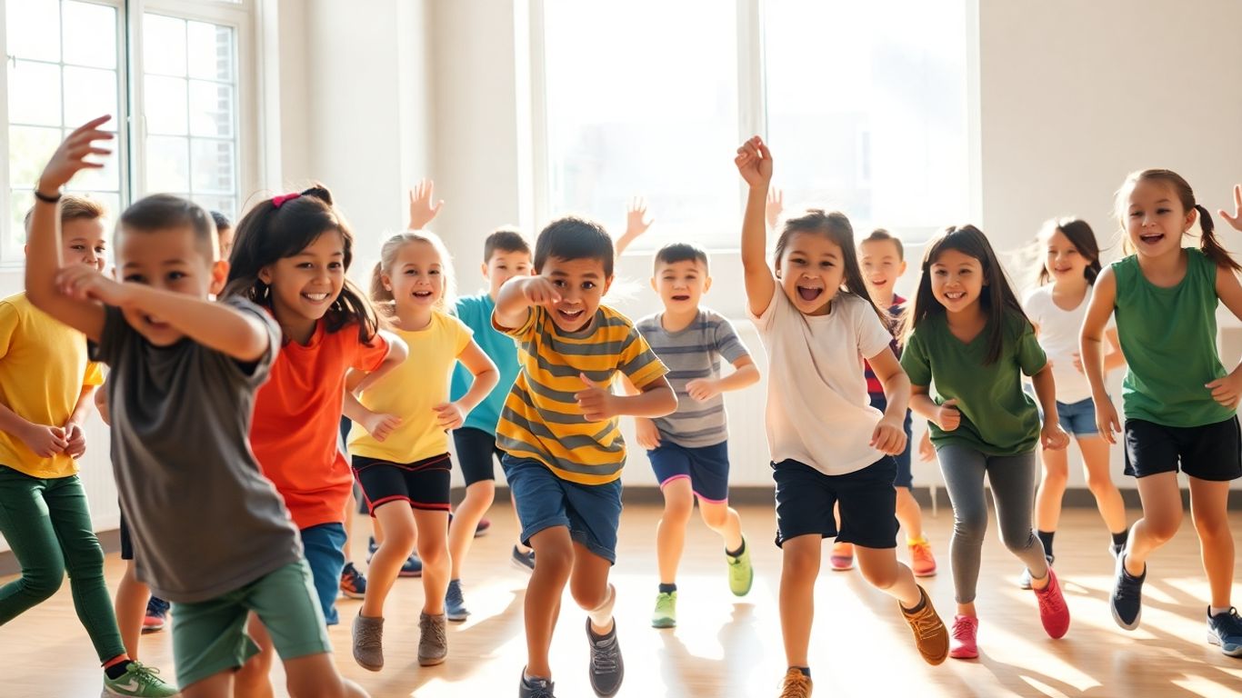 Menschen führen dynamische Aufwärmübungen ohne Geräte aus.