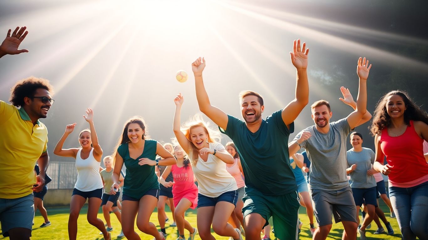 Sportler planen erfolgreiche Sportstunde mit kreativen Ideen.