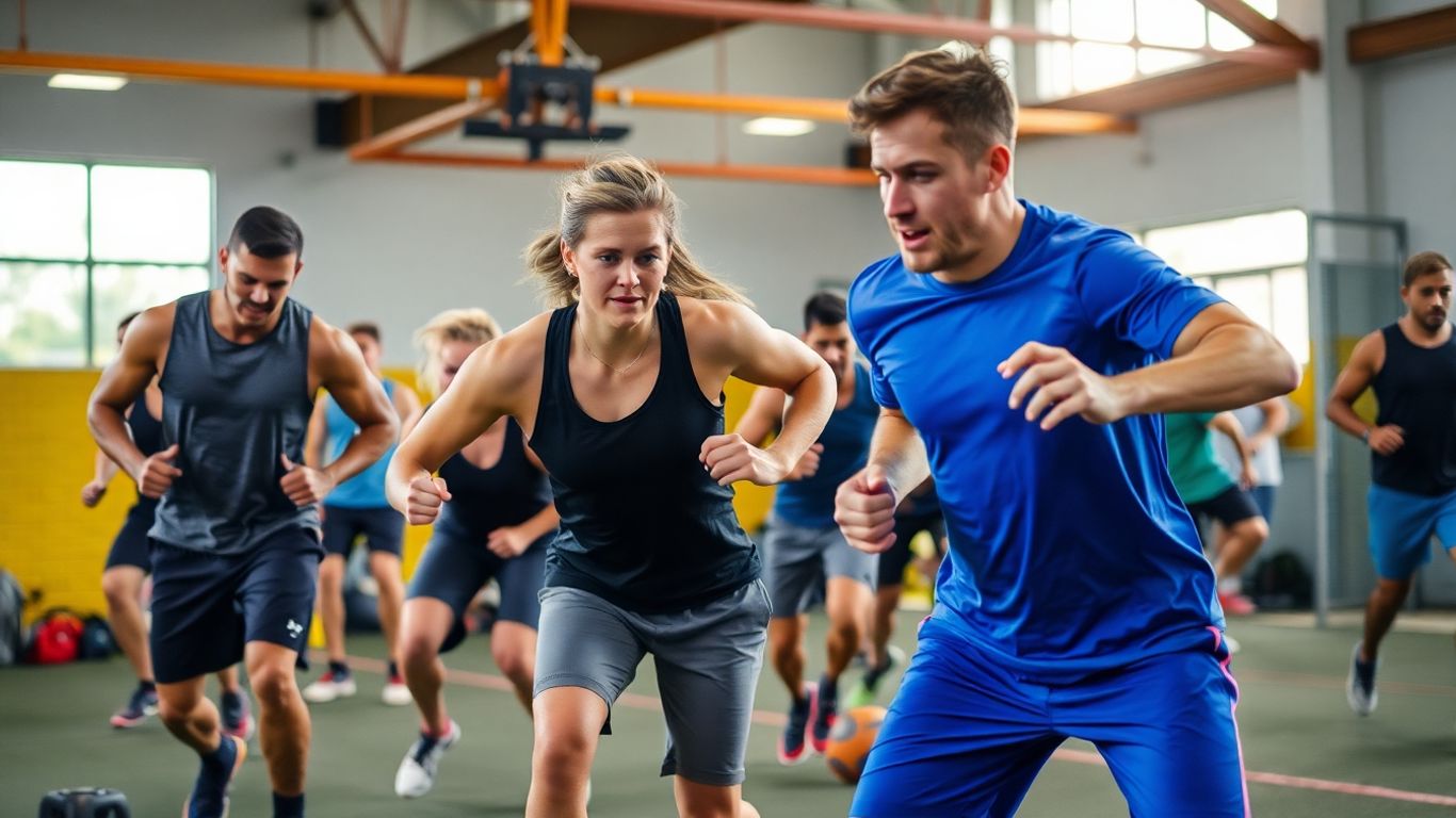 Menschen in Bewegung bei sportlichen Aktivitäten